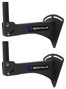 Pair Rockville Adjustable PA Wall Mount Brackets for Behringer VP1520 Speakers - Picture 1 of 11