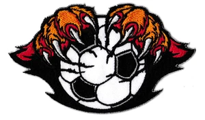 Aufnäher Patch Fußball Fußball Ball Soccer Kratzer Tiger Patch Thermoaufkleber - Bild 1 von 2