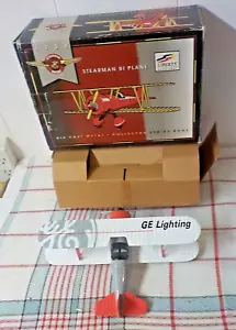 1934 GE LIGHTING Diecast Stearman Biplane NEW OLD STOCK IN BOX - Picture 1 of 8
