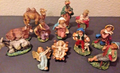 Belén de Colección Pesebre 12 Piezas Mediados de Siglo Años 60 Jesús Ángel Figura Navidad Foto 1 de 4