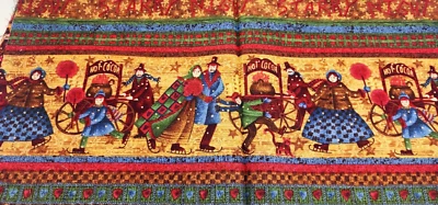 Vintage Fabric * Starry Night * 100% Cotton - 19" x 43" Benartex - Image 1 of 4