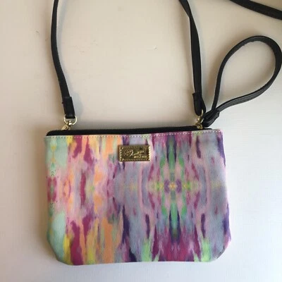 LUV BETSEY на BETSEY JOHNSON маленький галстук краситель мрамор сумочка Дамская сумка розовый фиолетовый - Изображение 1 из 4