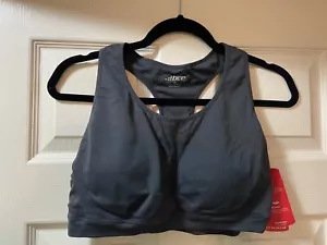NWT BCG XL Studio Charcoal Gray Sports Yoga Bra - Removable Pads - Seamless - Picture 1 of 4