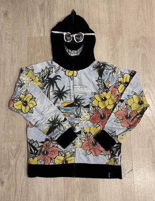 Volcom 00s Y2K Smiley Sweatshirt Full Zip Up Hoodie Skater  - Image 1 of 4