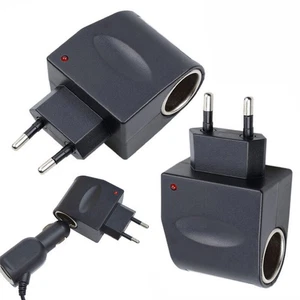 110V- 240V AC Stecker Auf 12V DC Umwandlung Auto Konverter Steckdosenadapter - Bild 1 von 10