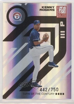 2005 Donruss Elite Turn of the Century /750 Kenny Rogers #142 - Image 1 of 2