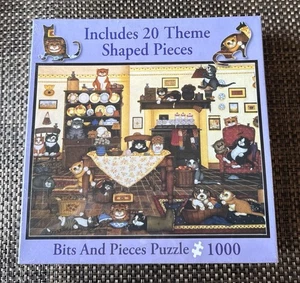 NUOVO Pezzi e Pezzi Cucina Gattini 1000 Pezzi Puzzle Linda Jane Smith HTF - Foto 1 di 1