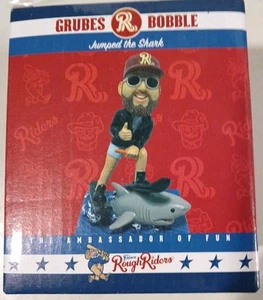 Frisco RoughRiders Grubes Bobble Jumped the Shark Bobblehead. LM35 - Imagen 1 de 2