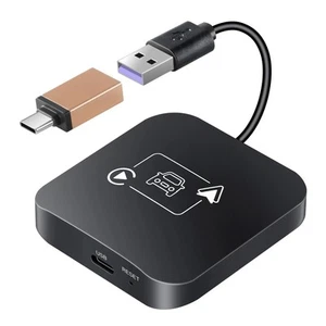 Wireless CarPlay Adapter 2 IN 1 Plug and Play Wired to Wireless Car Play Adap... - Picture 1 of 7