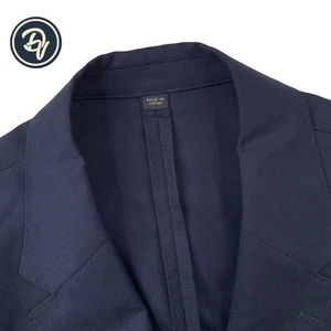 Mint! 40 R J CREW Kenmare X Loro Piana Solid Navy Unlined Casual Wool Blazer - Picture 1 of 14