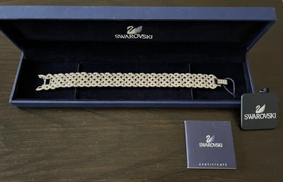 Pulsera Swarovski Diamante Tejido Cruzado Cristal Auténtico 1808172 NUEVO Foto 1 de 4