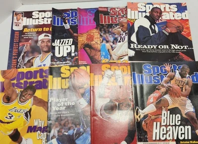 Lot Of 9 90s Sports Illustrated Basketball NBA, College Vtg - Image 1 of 4
