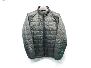 Patagonia XL 14 Kids Dark Gray Nano Puff Jacket Brick Quilt Puffer Full Zip Coat - Picture 1 of 9
