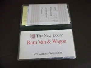 Dodge Ram Van & Wagon Warranty Book & Users Guides 1997 - Picture 1 of 4