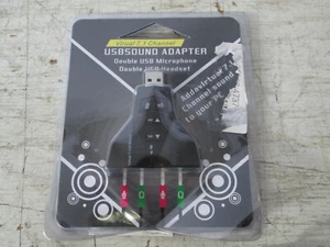 Vlrual 7.1 Channel USB Sound Adapter, Double Microphone & Headset, NOP - Picture 1 of 2