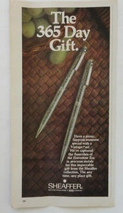 Vintage 70s Sheaffer Flourish Florentine Pen Set 1975 Magazine Color Print Ad - Picture 1 of 2