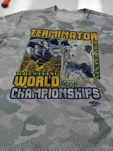3xl Rash Guard Terminator Wrestling World Championship 2019 52" X 30" P.V. Az - Picture 1 of 5