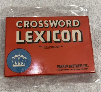 VINTAGE 1938 PARKER BROS CROSSWORD LEXICON CARD GAME Missing Instructions - Image 1 of 4
