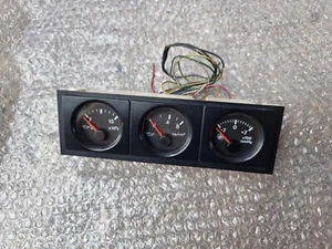NISSAN pulsar rnn14 DIN GAUGE TRIPLE GAUGE GENUINE PART JDM VERSION - Picture 1 of 13