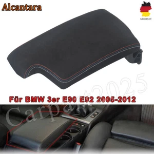 Alcantara Armlehne Center Box Frontkonsole Deckel Abdeckung für BMW E90 E92 3er - Bild 1 von 10