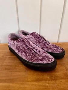 Vans Old Skool Sea Fog Purple Velvet Skate Shoes Size Men 6.5/Women 8 - Picture 1 of 7