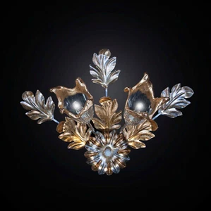 Applique classico in ferro battuto e vetro a 2 luci BGA 2216-a2 - Imagen 1 de 1