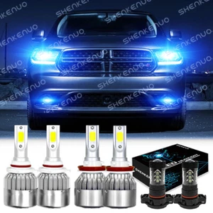 Para For Dodge Durango 2011 2012 2013 8000K LED faro + Kit de luz antiniebla - Picture 1 of 12