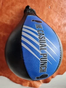 N-35 Lederball Schlagbirne Leder Boxball Speedball Punchingball Boxbirne blau - Bild 1 von 6
