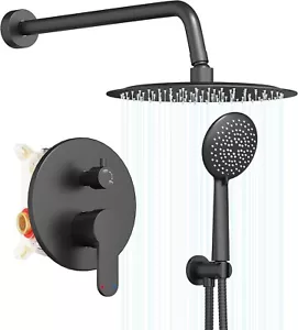 Grifo de ducha Gabrylly negro equilibrio de presión G1371750 TOTALMENTE NUEVO - Imagen 1 de 12