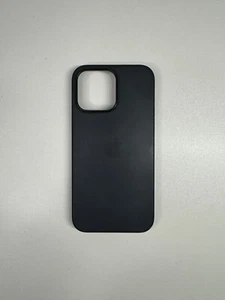 100% AUTHENTIC PRE-OWNED APPLE BLACK SILOCONE IPHONE 14 PRO MAX 6.7” CASE - Picture 1 of 7