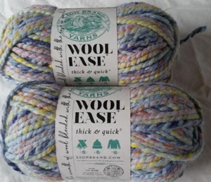 Lion Brand Yarns Wool Ease Thick & Quick Super Bulky DREAMCATCHER Lot of 2 NEW - Picture 1 of 3