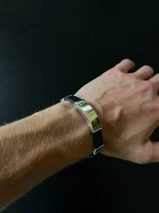 Silver 925 Men Bracelet - Picture 1 of 6