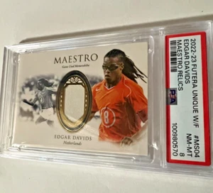 2022-23 FUTERA UNIQUE EDGAR DAVIDS MAESTRO MS04 GAME USED MEMORABILIA 14/25 - Picture 1 of 23