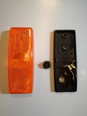Kit 2 Luci Side Marker Luce ingombro arancione Fanale Ricambi Camper Caravan