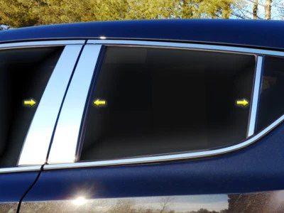 Postes de pilar de cromo inoxidable 6 piezas moldura de ventana QAA para Toyota C-HR 2018-2021 Foto 1 de 4