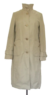 Gabardina Tory Burch talla 4 para mujer color caqui mezcla de algodón logotipo botones Foto 1 de 4