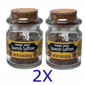 2x Trader Joe's @ Spanish Selected Saffron Threads @ 2 glasses with each 0.7g - Picture 1 of 1