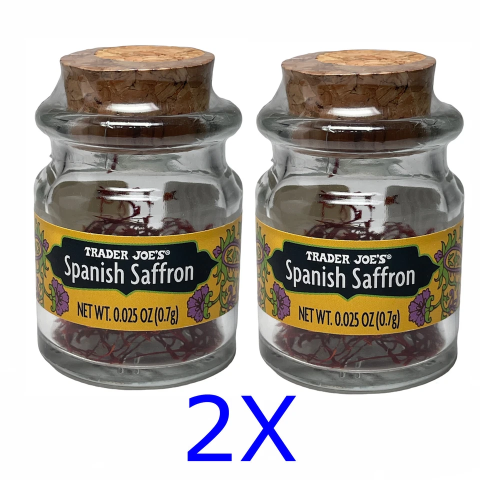 2x Trader Joe's @ Spanish Selected Saffron Threads @ 2 glasses with each 0.7g - Image 1 of 1