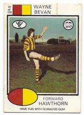 1975 Scanlens (31) Wayne BEVAN Hawthorn /: