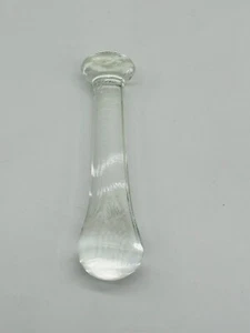 Vintage Clear Glass Pestle 4.25" No Mortar - Picture 1 of 4