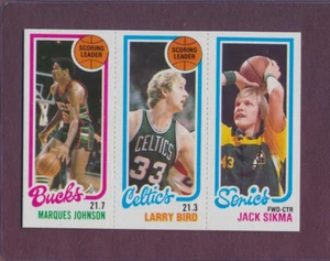 1980 Topps Larry Bird Salón de la fama radiocontrol Boston Celtics novato como nuevo centrado color increíble - Imagen 1 de 4