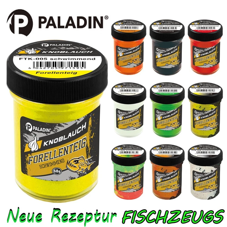 Paladin Forellenteig NEUE REZEPTUR 2024 Knoblauch Trout Paste UV Schwimmend 60g - Bild 1 von 1