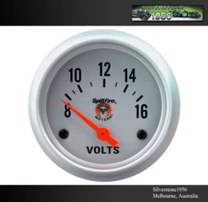 CALIBRE DE VOLTIOS Splitfire 2 5/8" 0-16 V, plata eléctrica - Imagen 1 de 2