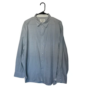 Rag & Bone Shirt Mens 2XL XXL Gray Black Plaid Tailored Workwear Casual Cotton - Picture 1 of 10