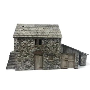 BARN/STORE & WORKSHOP LASER CUT OO GAUGE 1:76 SCALE MODEL RAILWAY KIT - KX084-OO - Picture 1 of 7
