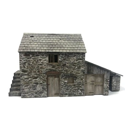 BARN/STORE & WORKSHOP LASER CUT OO GAUGE 1:76 SCALE MODEL RAILWAY KIT - KX084-OO