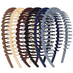 6 Pack Hair Comb Headbands Plastic Hair Hoop Hair Band Combs for Men Women - Picture 1 of 3