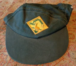 1969 Scout Jamboree Hat with Jamboree Diamond Patch Youth L - Picture 1 of 1