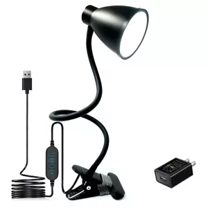 Desk Lamp 3 Color Modes 10 Brightness Dimmer Reading Light 10W 38 LED Clamp Lamp - Picture 1 of 7