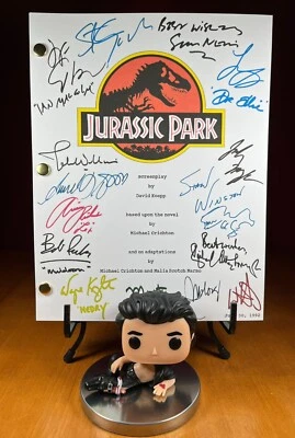 Jurassic Park Script Signed- Autograph Reprints- 142 Pages- Dinosaurs - Image 1 of 4